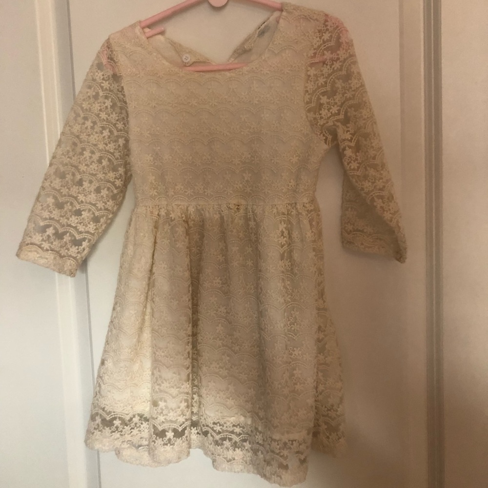Lace little girls dress